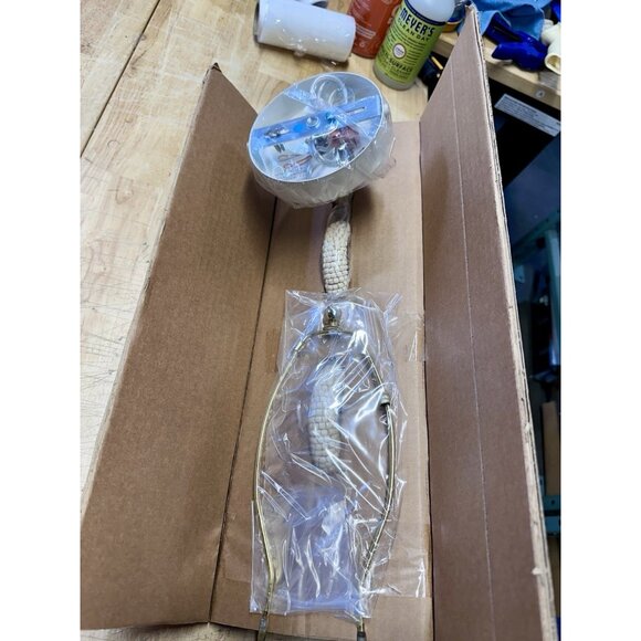 Serena & Lily Del Sur Coco Bead Sconce (NO SHADE)-Beige - Picture 2 of 7